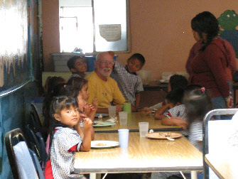 Steve Scott with Kids at Casa Hogar baja california, mexico, Vicente Guerrero 